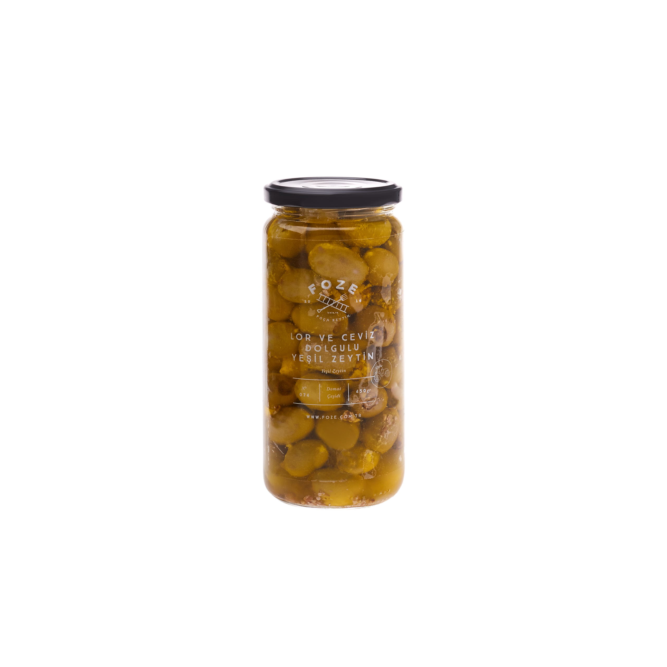 Foze Curd Walnut Filled Green Olives 450 G