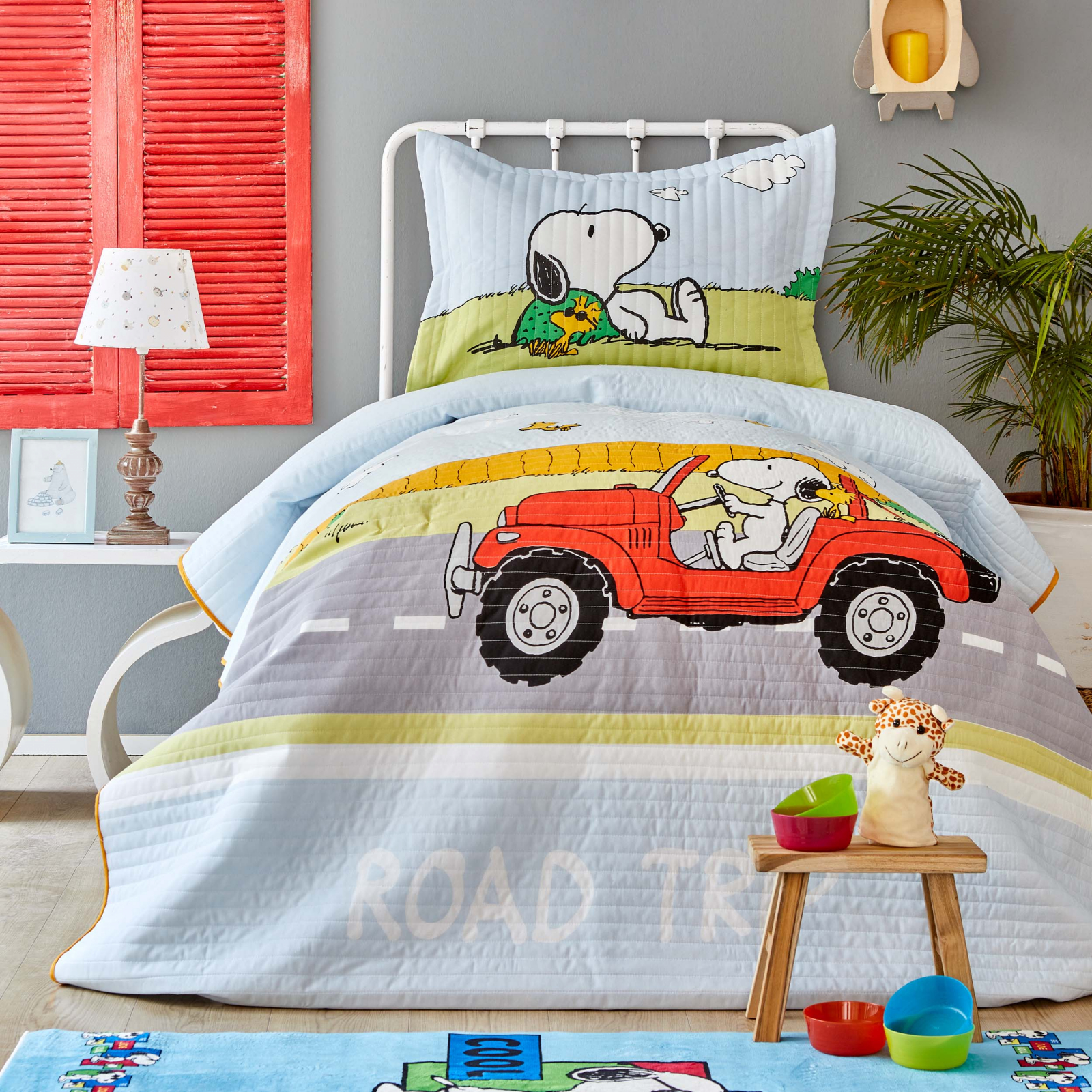 Peanuts By Karaca Home Snoopy Road Trip Cover Set