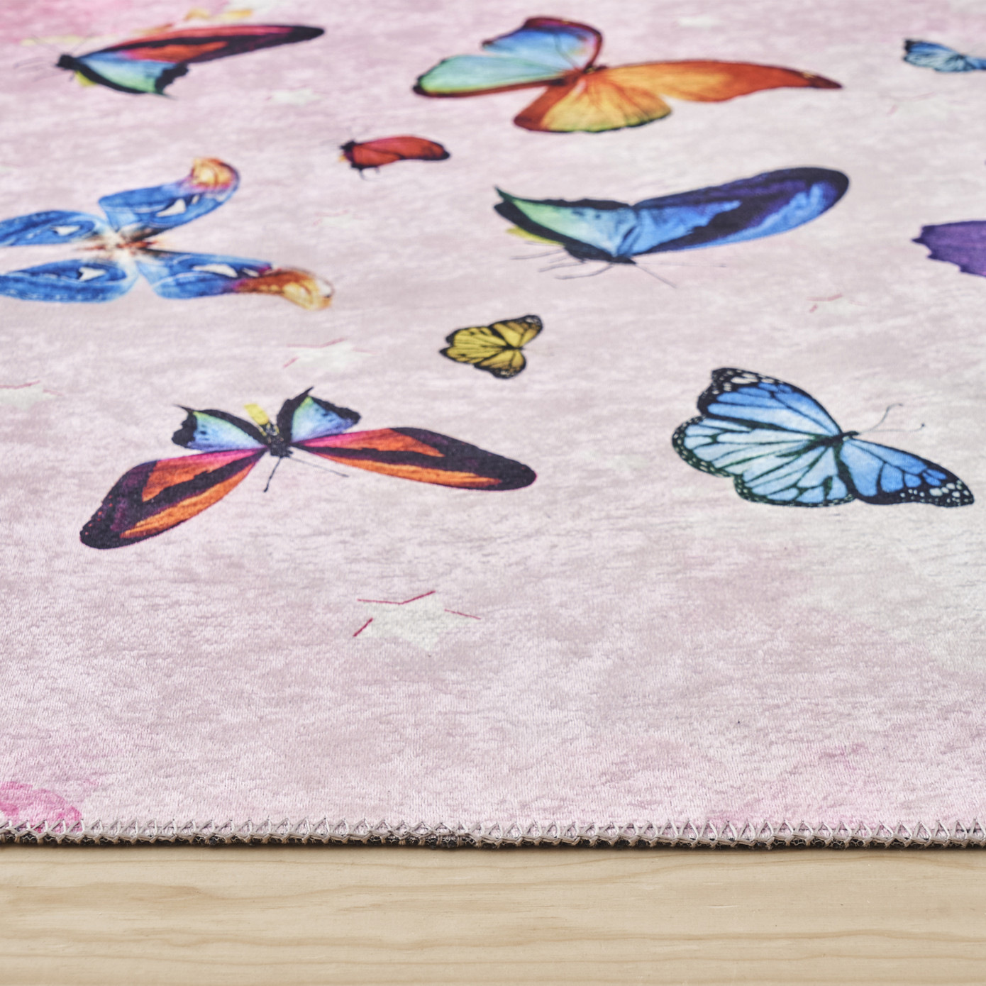 Cashmere Carpet Decorative Art Kids/Teen ButterFly Glam 80x150 Cm