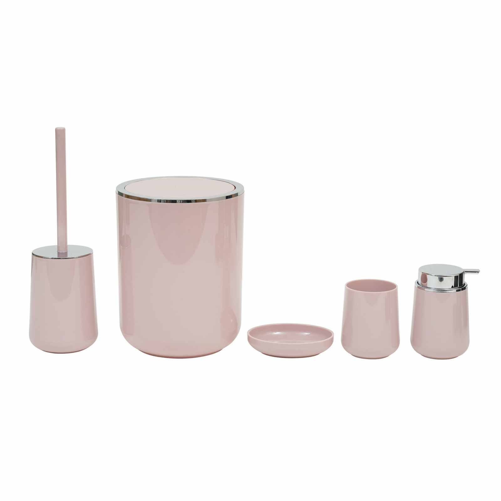 Karaca Home Pretti 5 Pcs Bathroom Set Powder