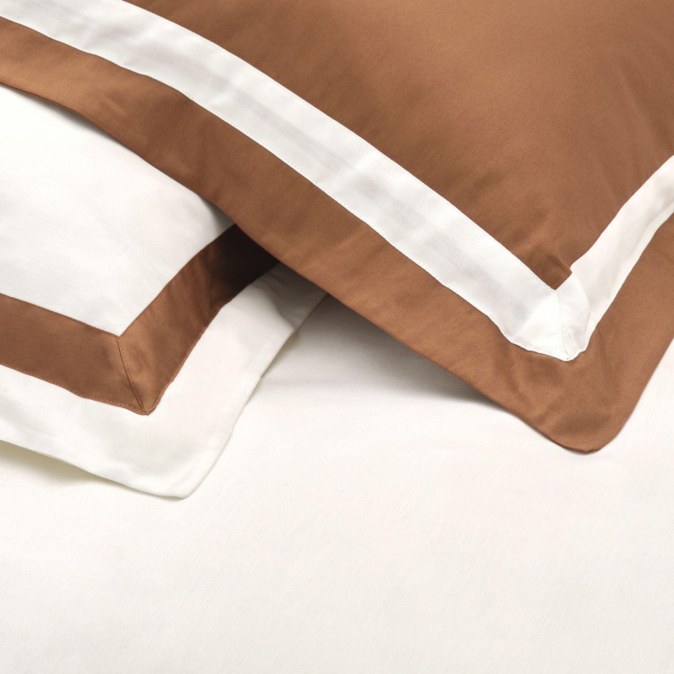 Karaca Home White Col Porto Gold Double Percale Duvet Cover Set