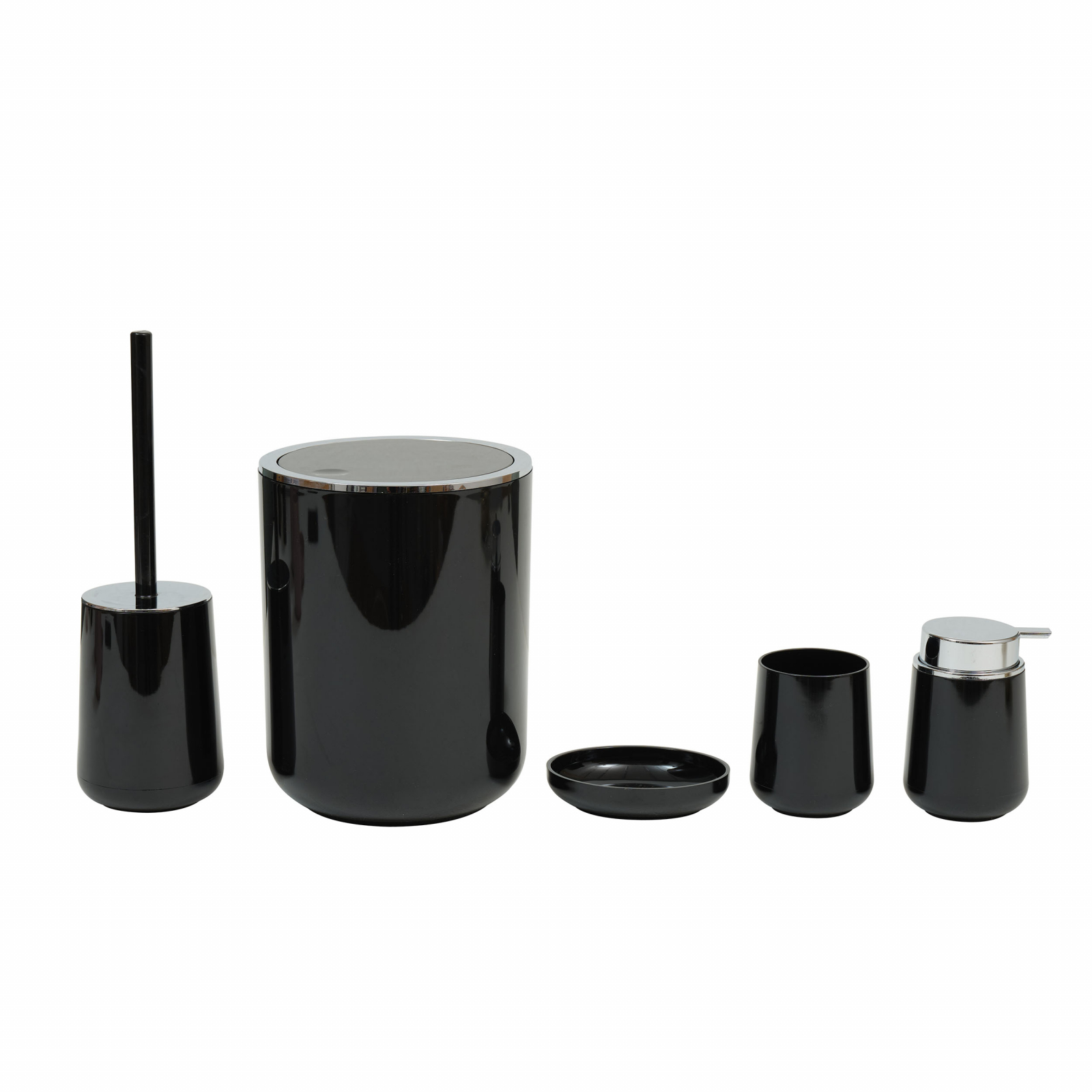 Karaca Home Pretti 5 Pcs Bathroom Set Black