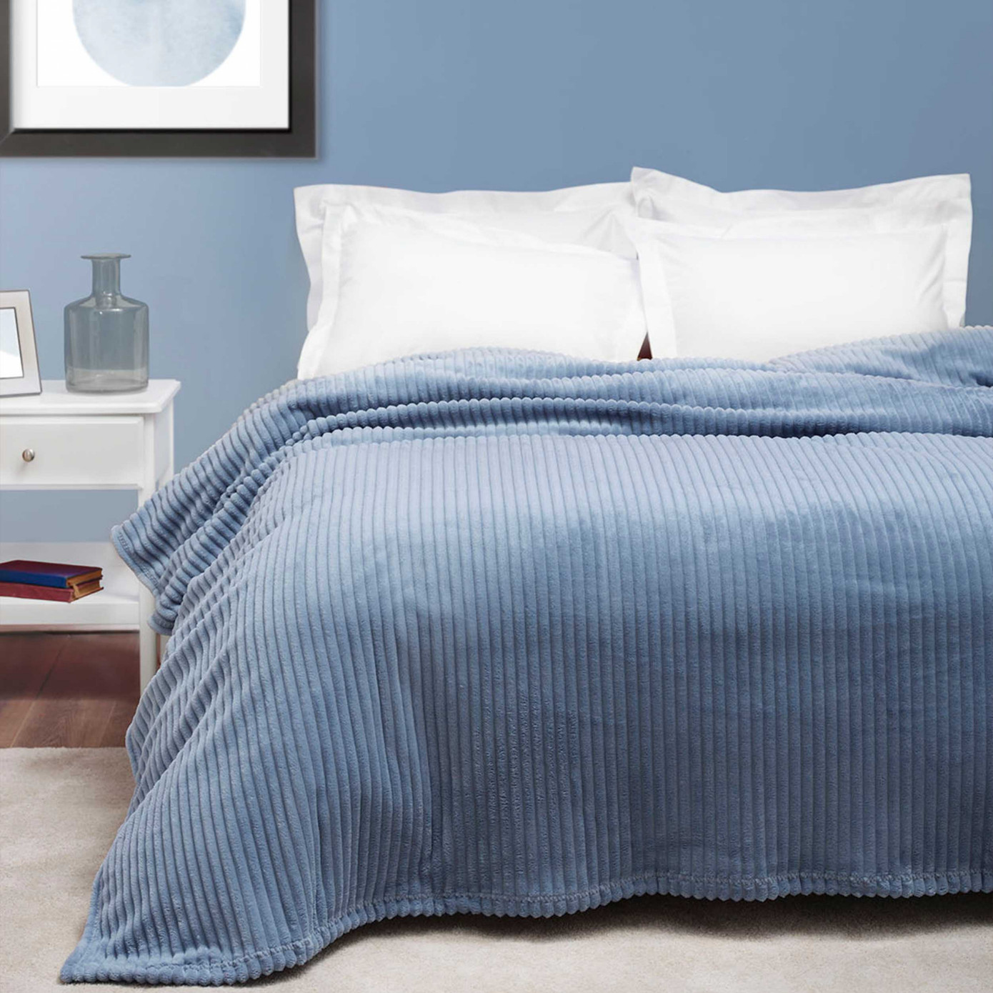 Karaca Home Joena Indigo Single Blanket