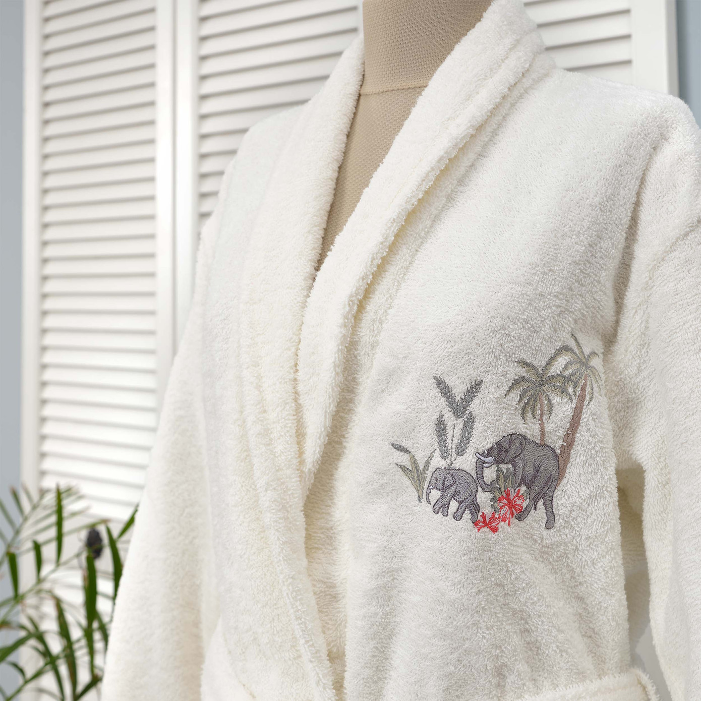 Karaca Home Elephant Women's Bathrobe Set S/M