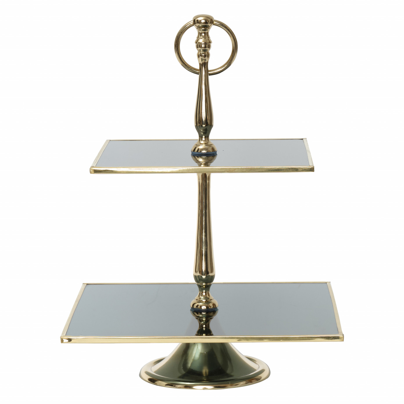 Karaca Home Line Decorative 2 Tier Gold Cake Stand 25 Cm