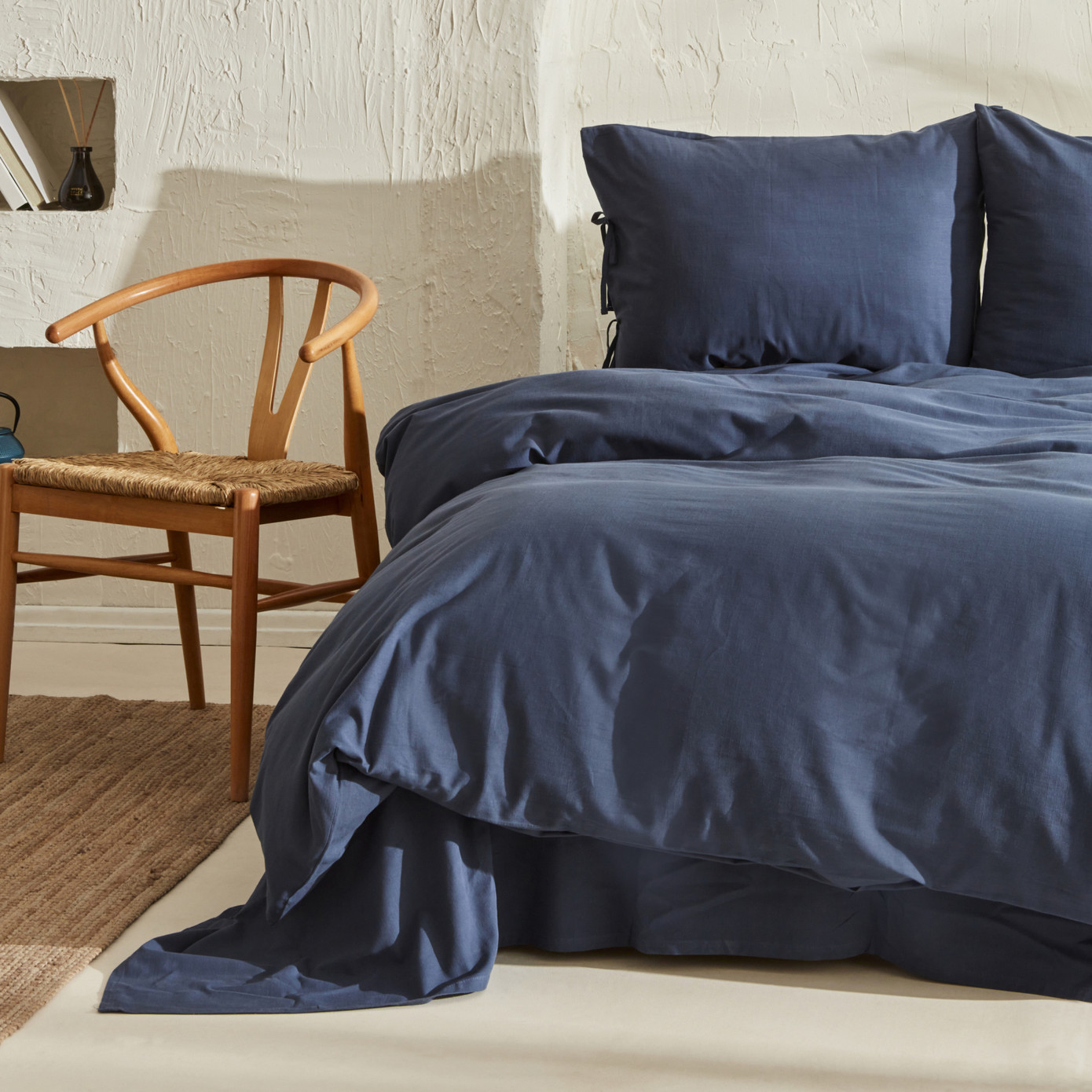 Karaca Home 4 Elements Double Duvet Cover Set Navy Blue