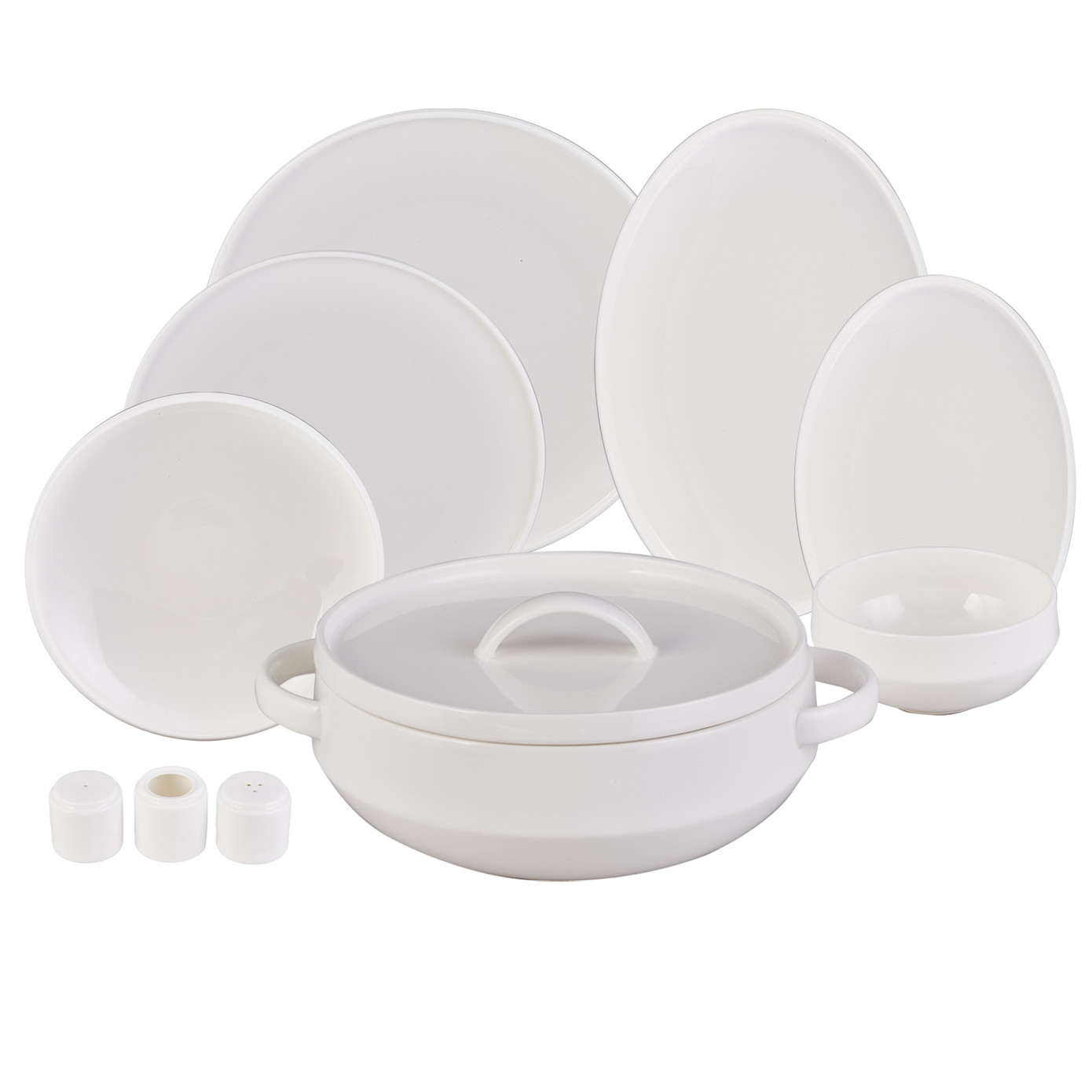 Jumbo New Line 61 Pieces Dinnerware Set For 12 People