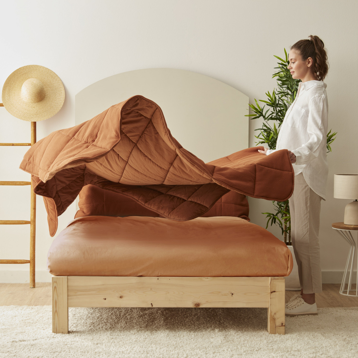 Karaca Home Muse Double Spring Comfort Terracotta