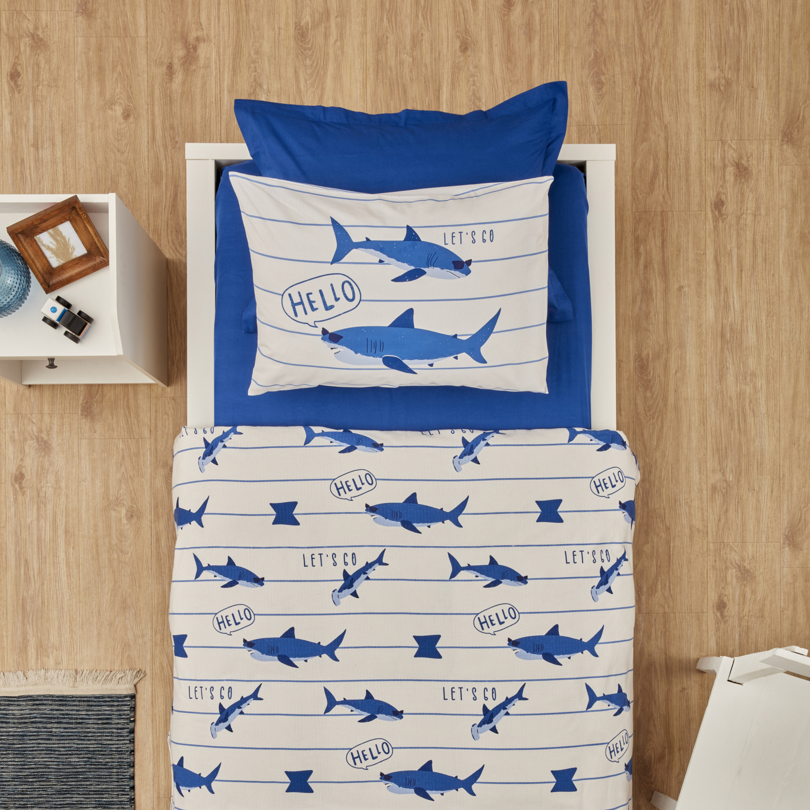 Karaca Home Young Shark Single Pique Set Blue