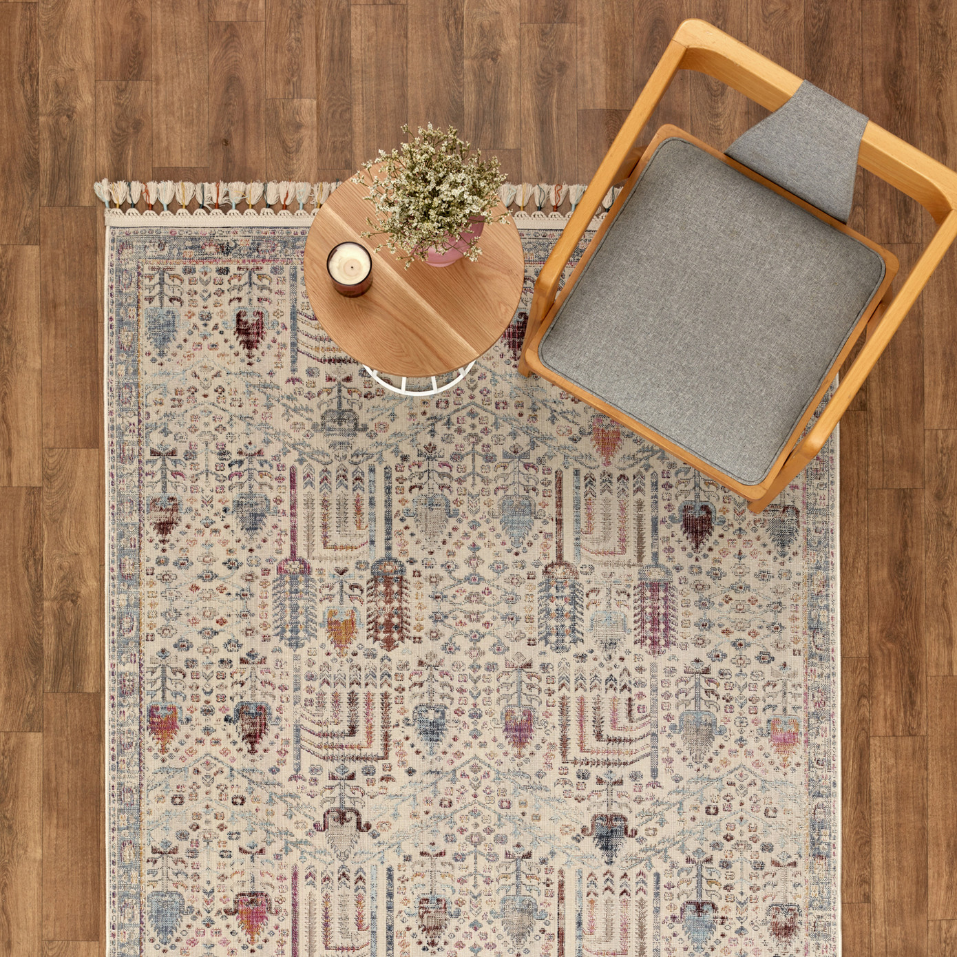 Cashmere Carpet 7/24 Rug And Jute Hyacinth 160x230 Cm