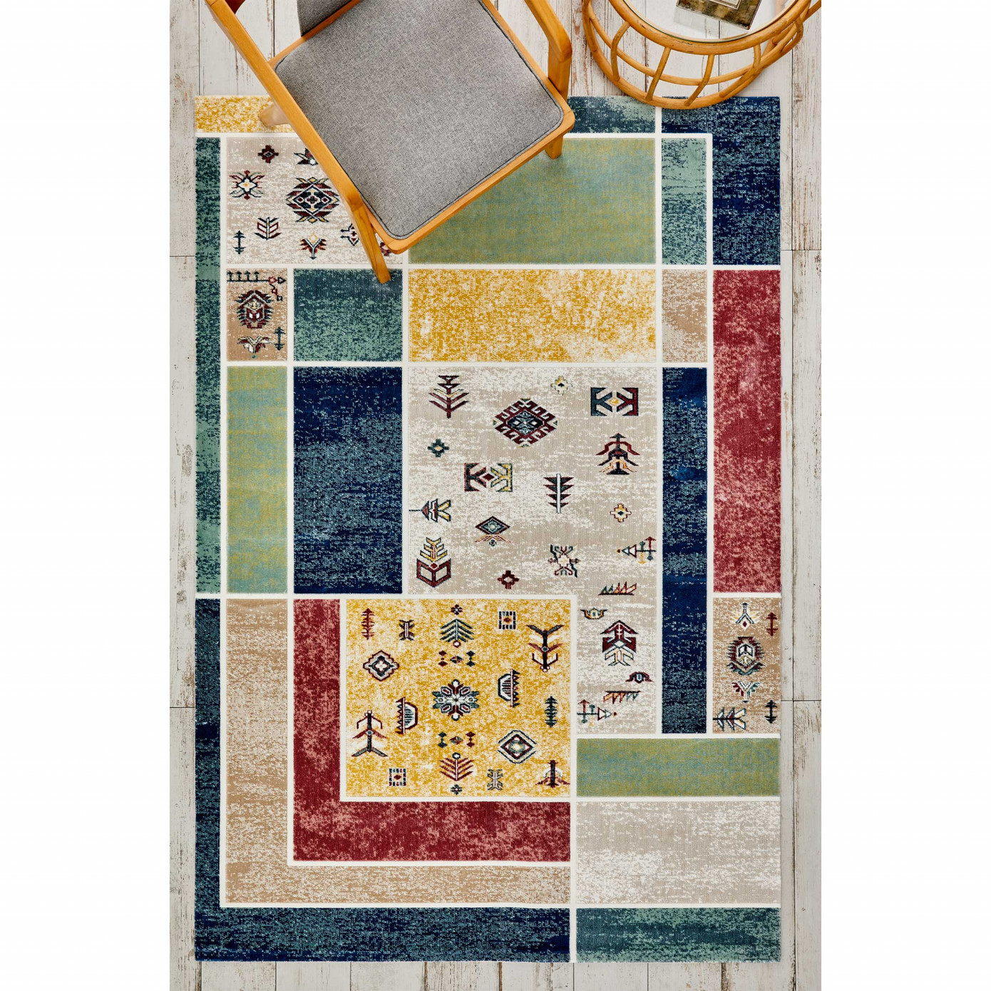 Cashmere Carpet Acrylic Playful Carnaval 80x150 Cm