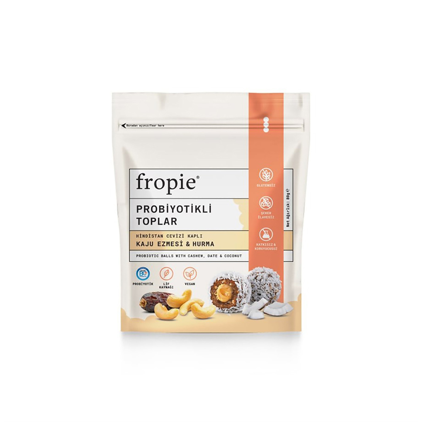 Fropie Cashew Butter Probiotic Balls 80 G