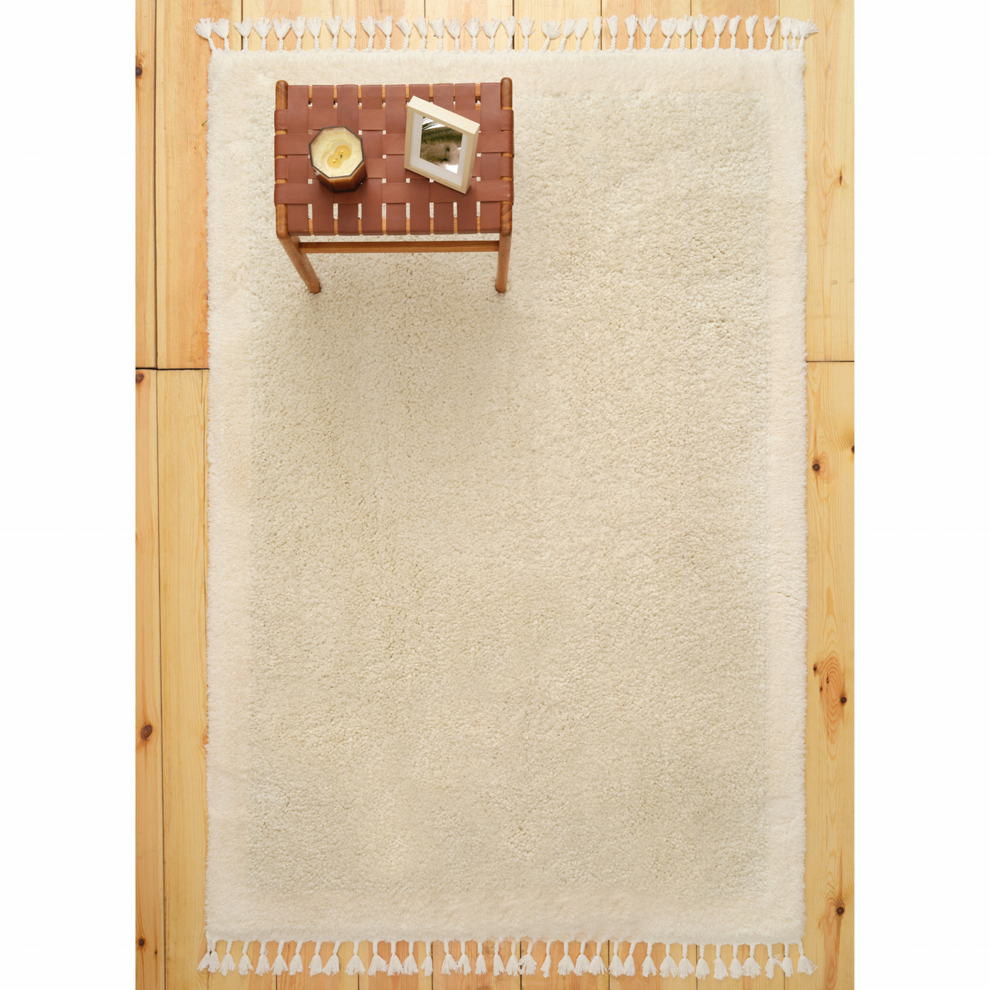 Cashmere Carpet 7/24 Plushy Coco White 120x180 Cm