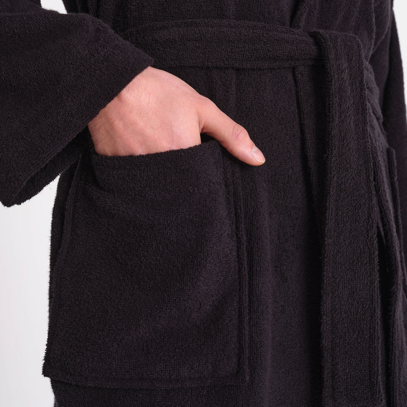 Karaca Home İstanbul Black Regular 100% Cotton Bathrobe S/M