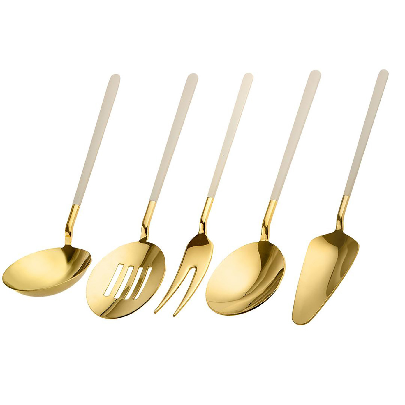 Jumbo Paint Cream Gold 5 Piece Service Set