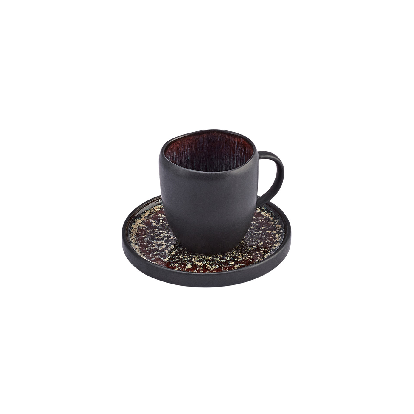 Karaca Galactic Set Of 2 Black Coffee Cups 100 Ml