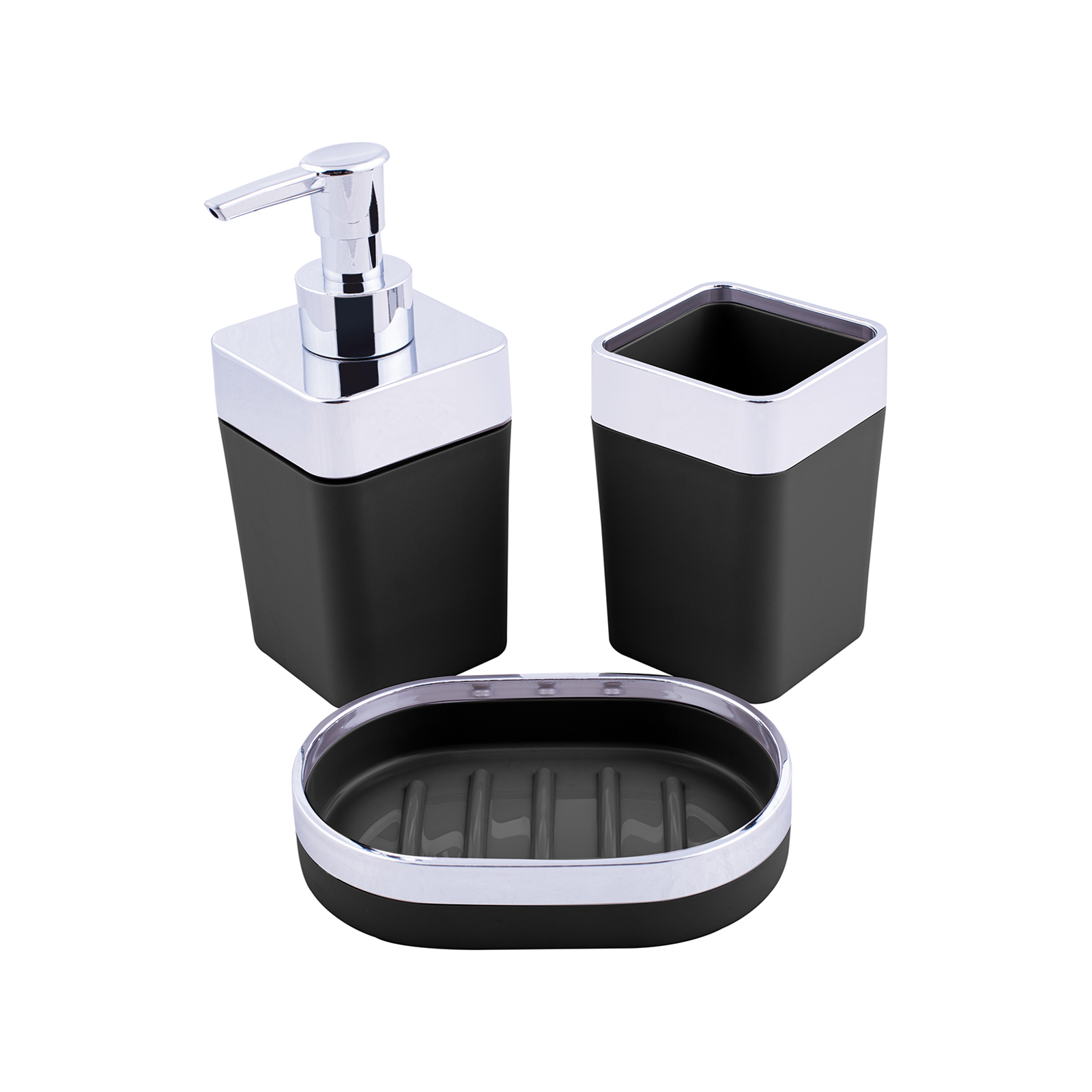 Karaca Home Bathroom Set 3 Pieces Black