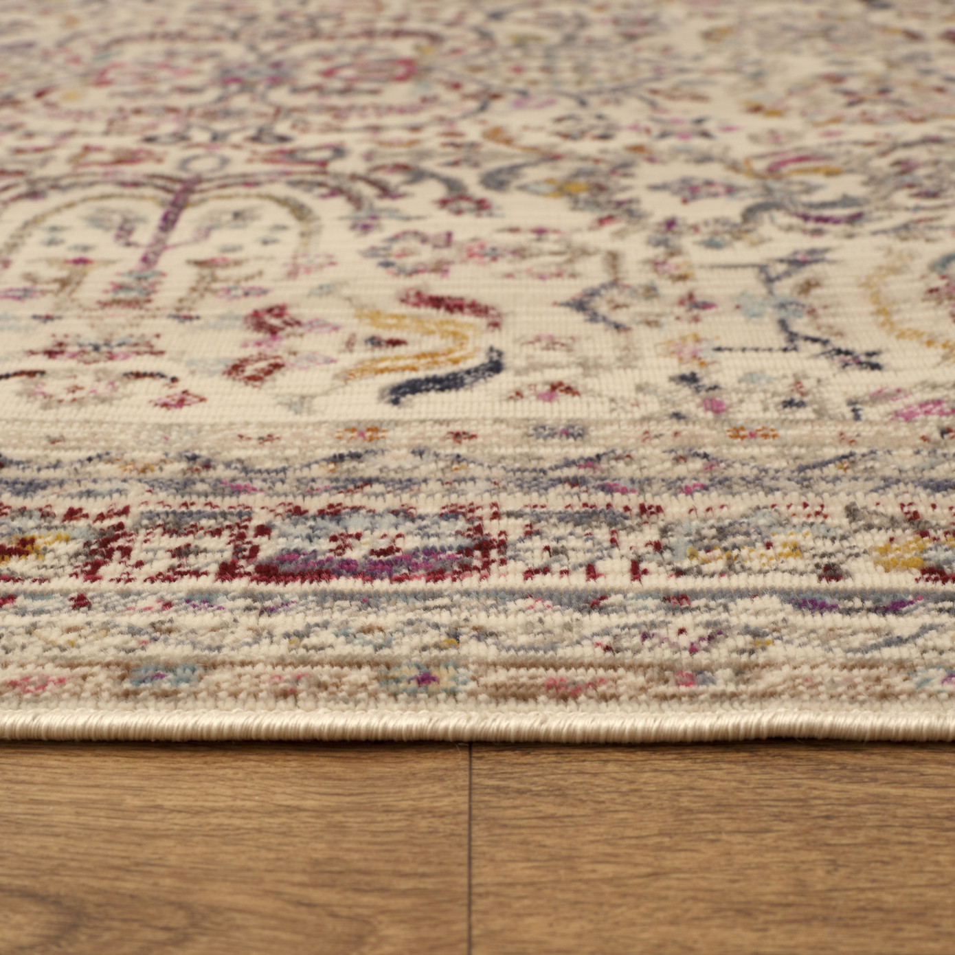 Cashmere Carpet 7/24 Rug And Jute Rose 100x300 Cm