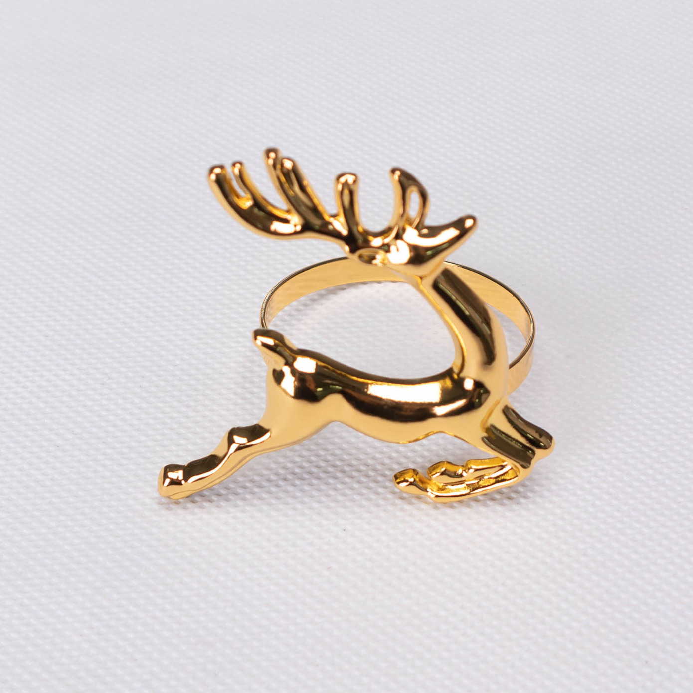 Karaca Home Deer Gold 2 Pack Napkin Ring