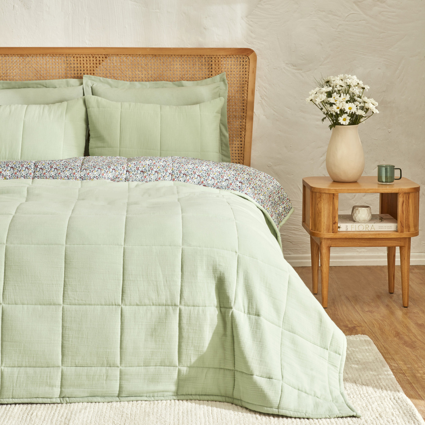 Karaca Home Anna Double Muslin Summer Comfort Green