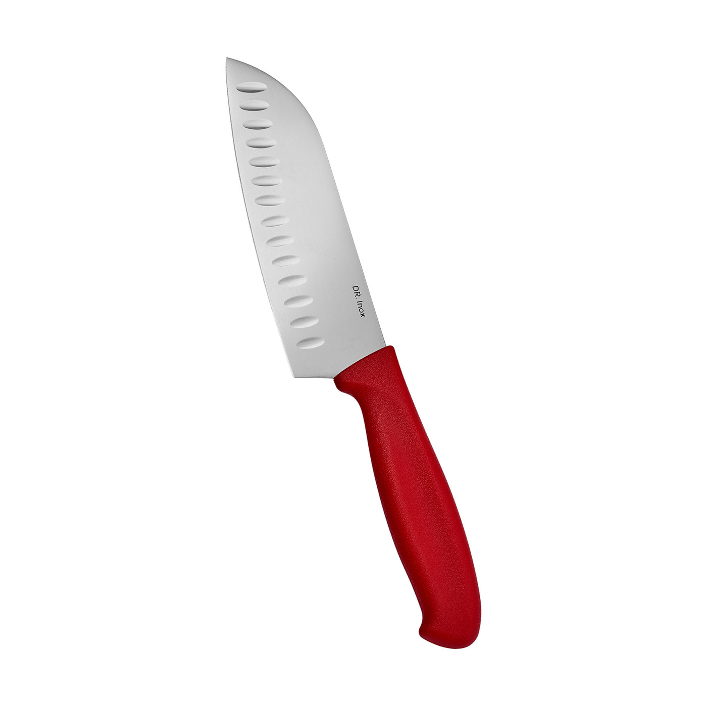 Dr. Inox Santoku Knife Red