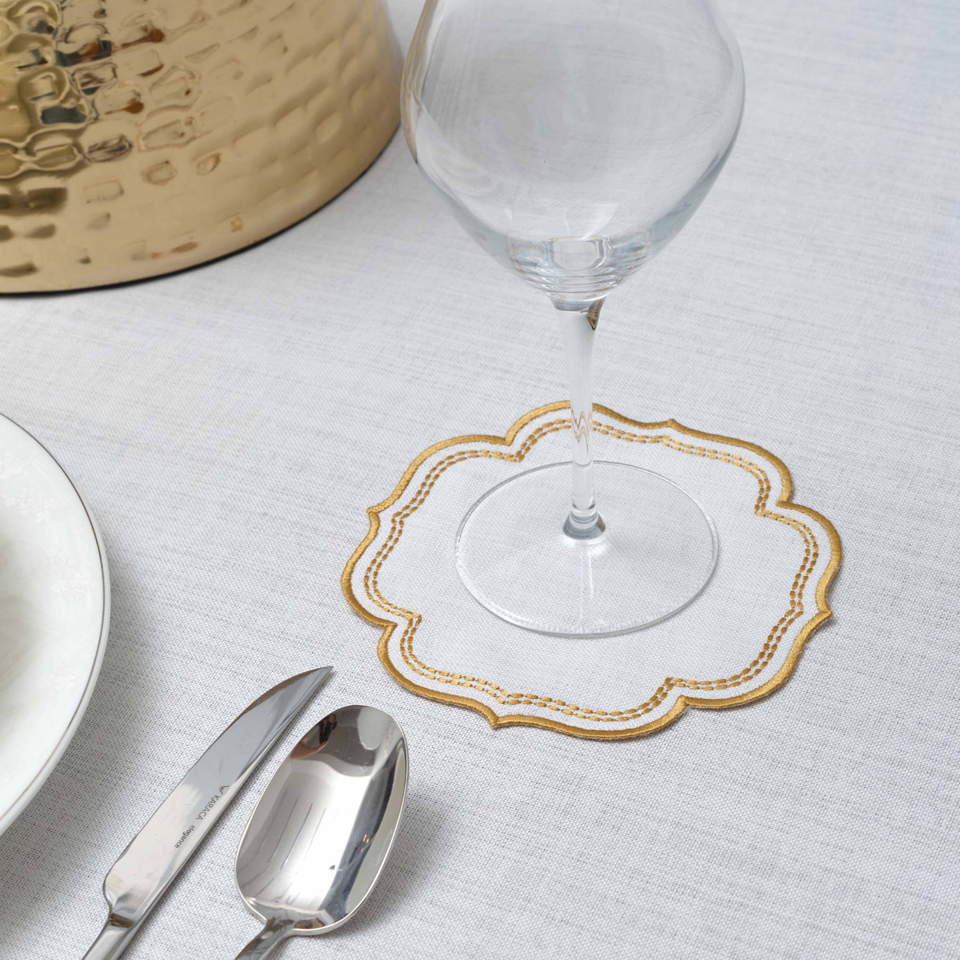 Karaca Home Flam 6 Pcs Cocktail Napkin Gold