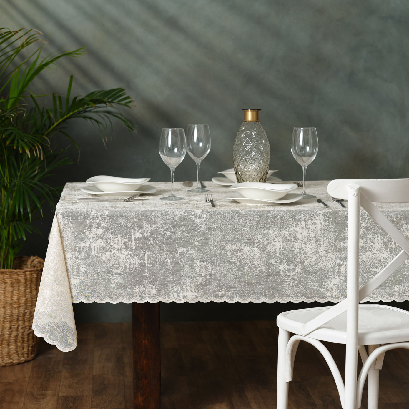 Karaca Home Recycle Table Cloth Beige 145x200 Cm