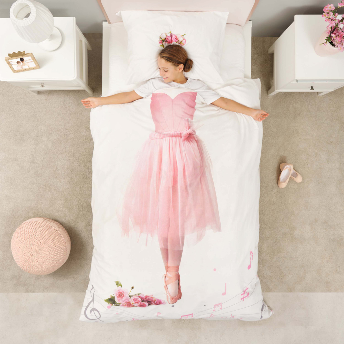 Karaca Home Young Ballerina 100% Cotton Single Duvet Cover Set