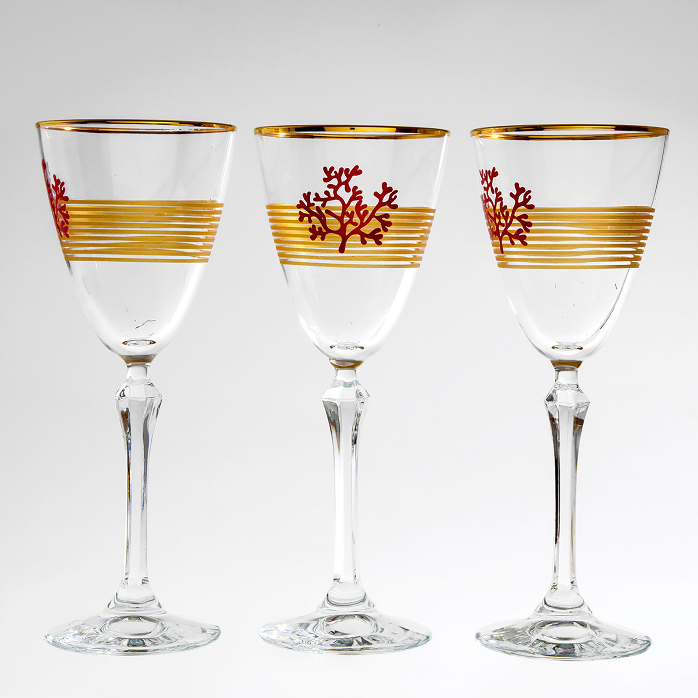 Jumbo Red Marine 6 Piece Goblet Set