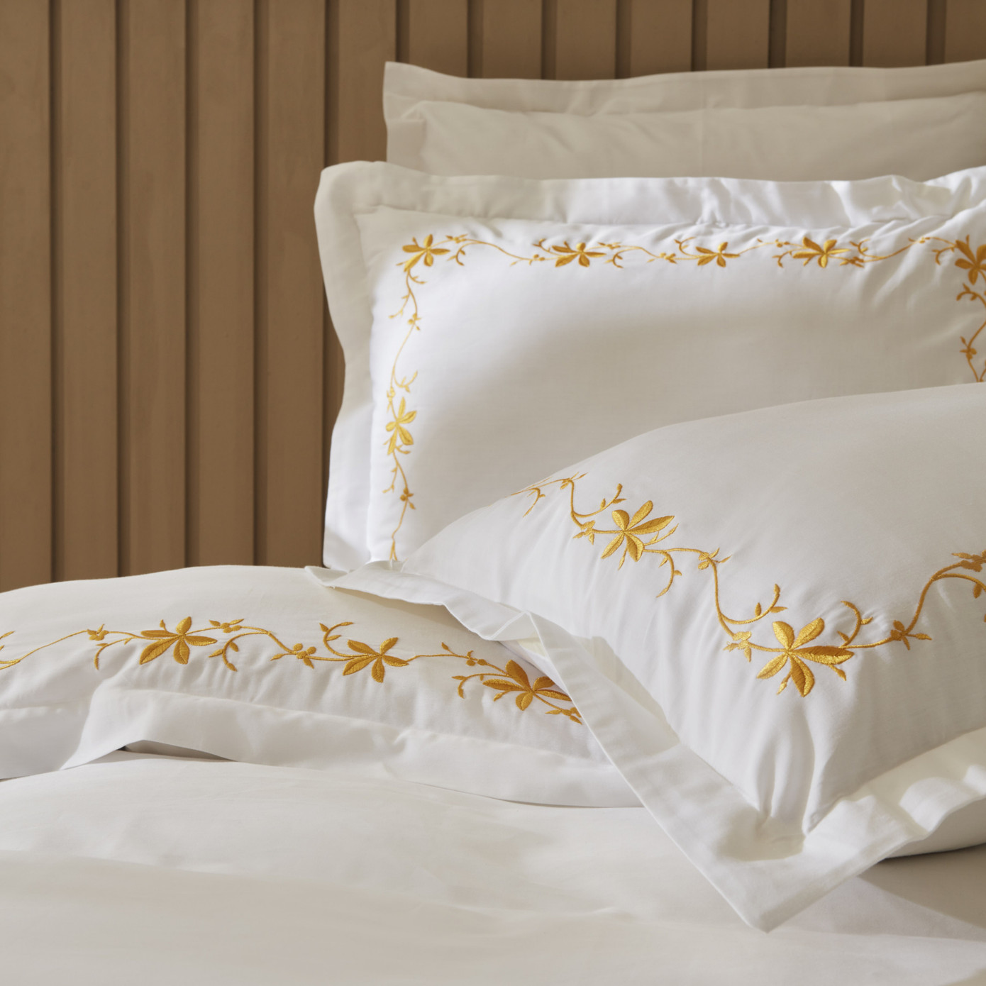 Karaca Home Nature Lover Nora Bamboo Embroidery Double Duvet Cover Set Yellow