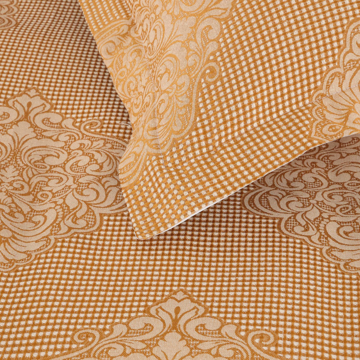 Karaca Home Amelia Double Bedspread Set Mustard