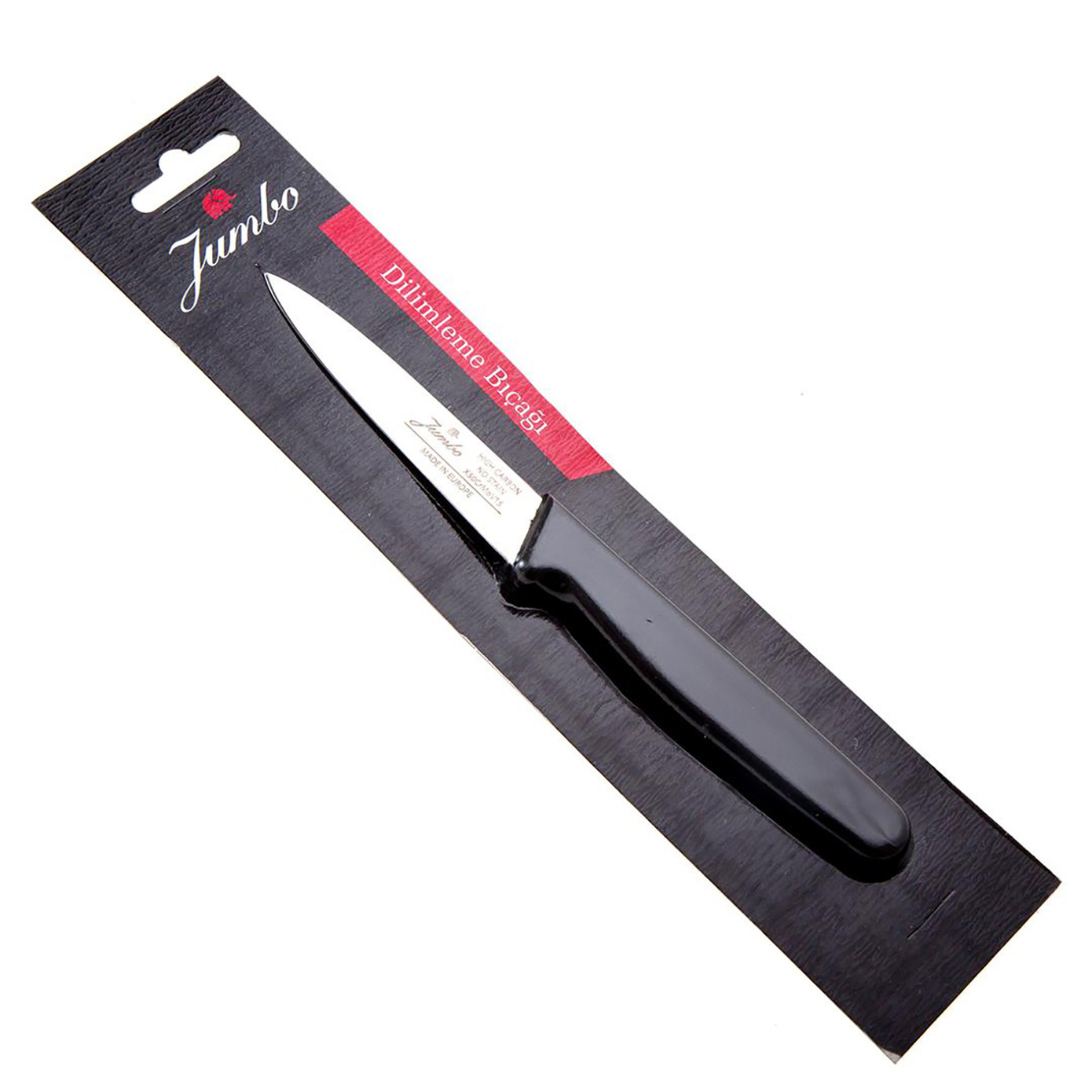 Jumbo Practico Black Paring Knife 9 Cm