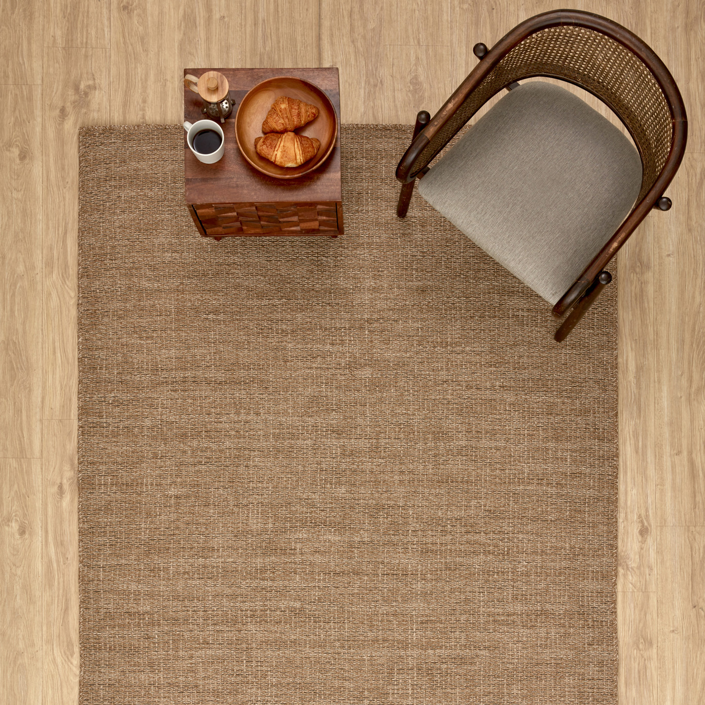 Cashmere Carpet 7/24 Rug Jute Nero 80x150 Cm