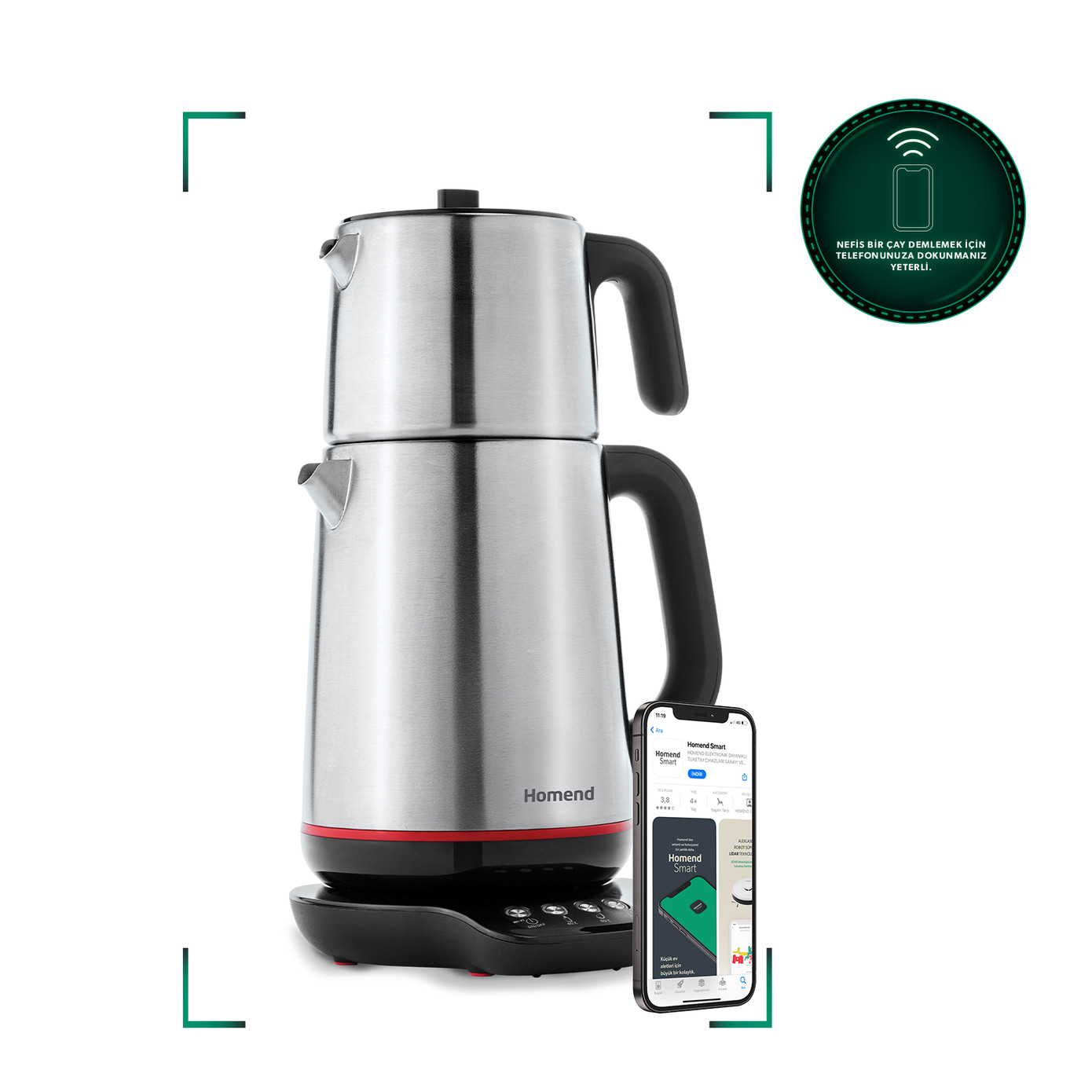 Homend Royaltea Smart 1791H Inox Talking Tea Maker (Wi-Fi)