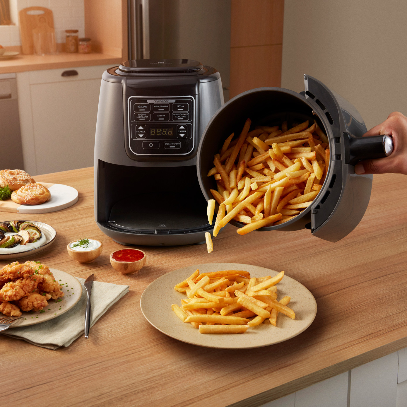 Karaca Air Pro Cook Ember XL Airfryer Black Shine