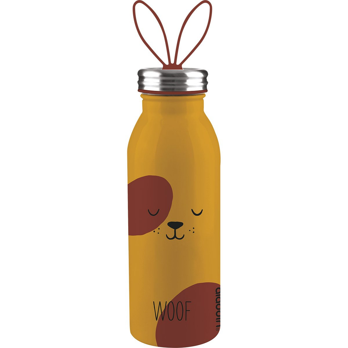 Aladdin Zoo Water Stainless Steel Mustard/Tile Cold Water Hand Thermos 0.43 Lt