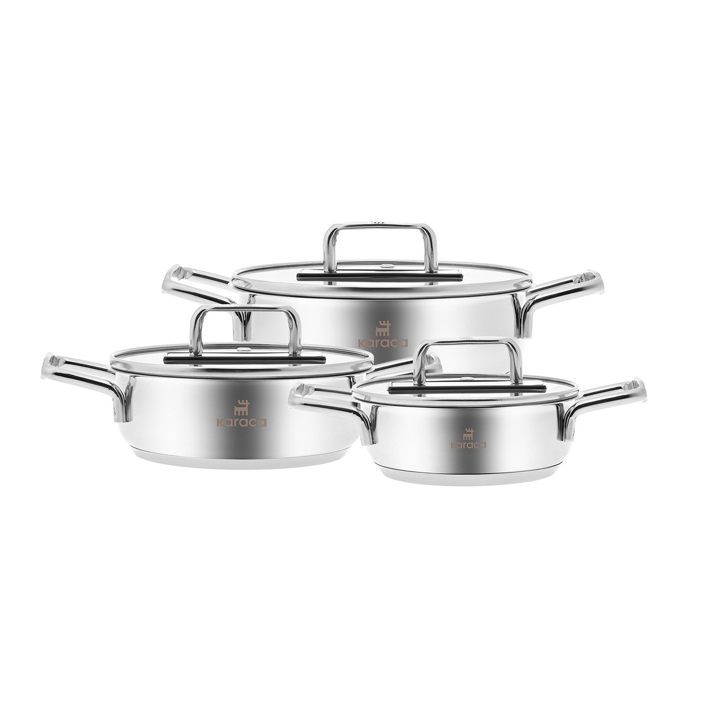 Karaca Arya 6 Piece Steel Plate Set