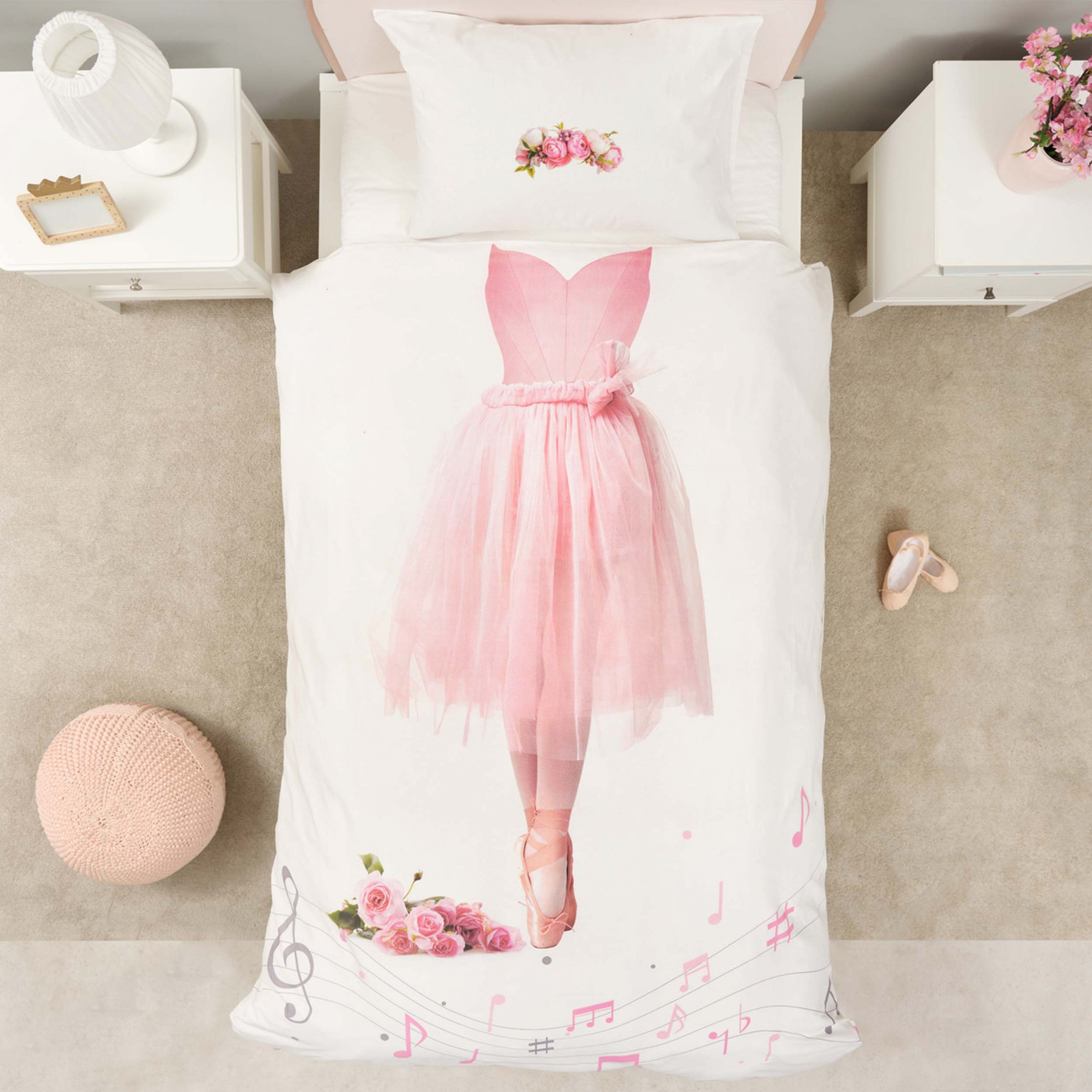 Karaca Home Young Ballerina 100% Cotton Single Duvet Cover Set