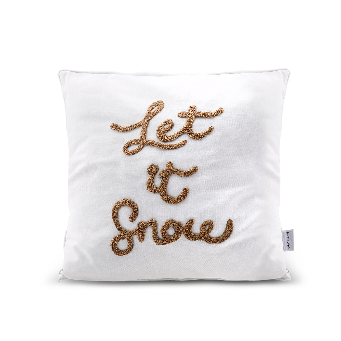 Karaca Home Woodland White Snow Cozy Cushion 45x45 Cm