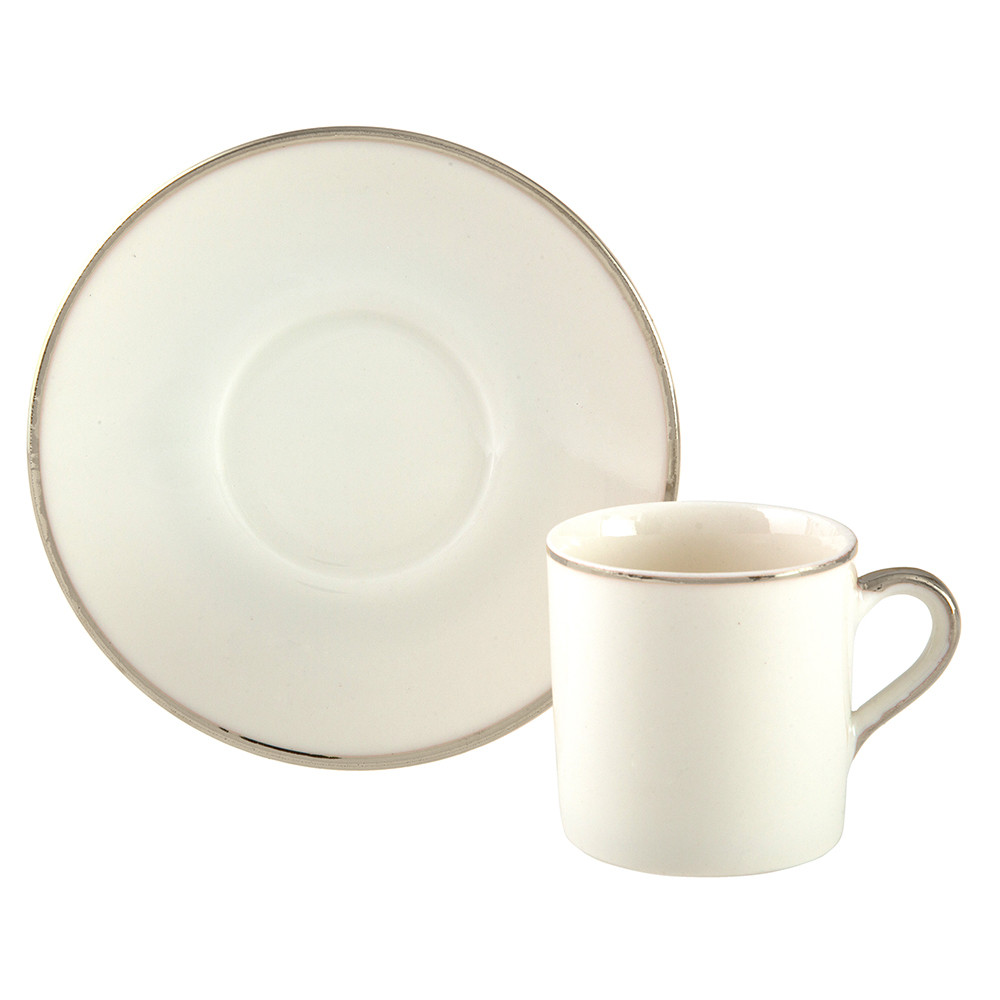 Jumbo Rein Platinum Set Of 2 Coffee Cups