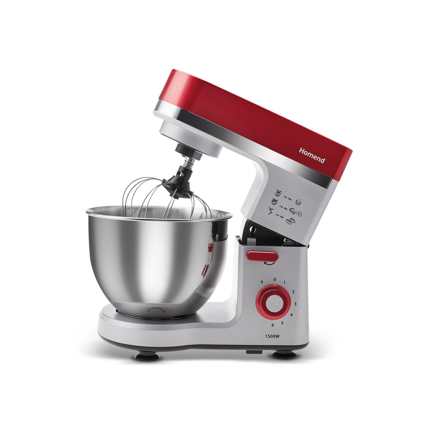 Homend Profashion 3012H Stand Mixer Red Silver