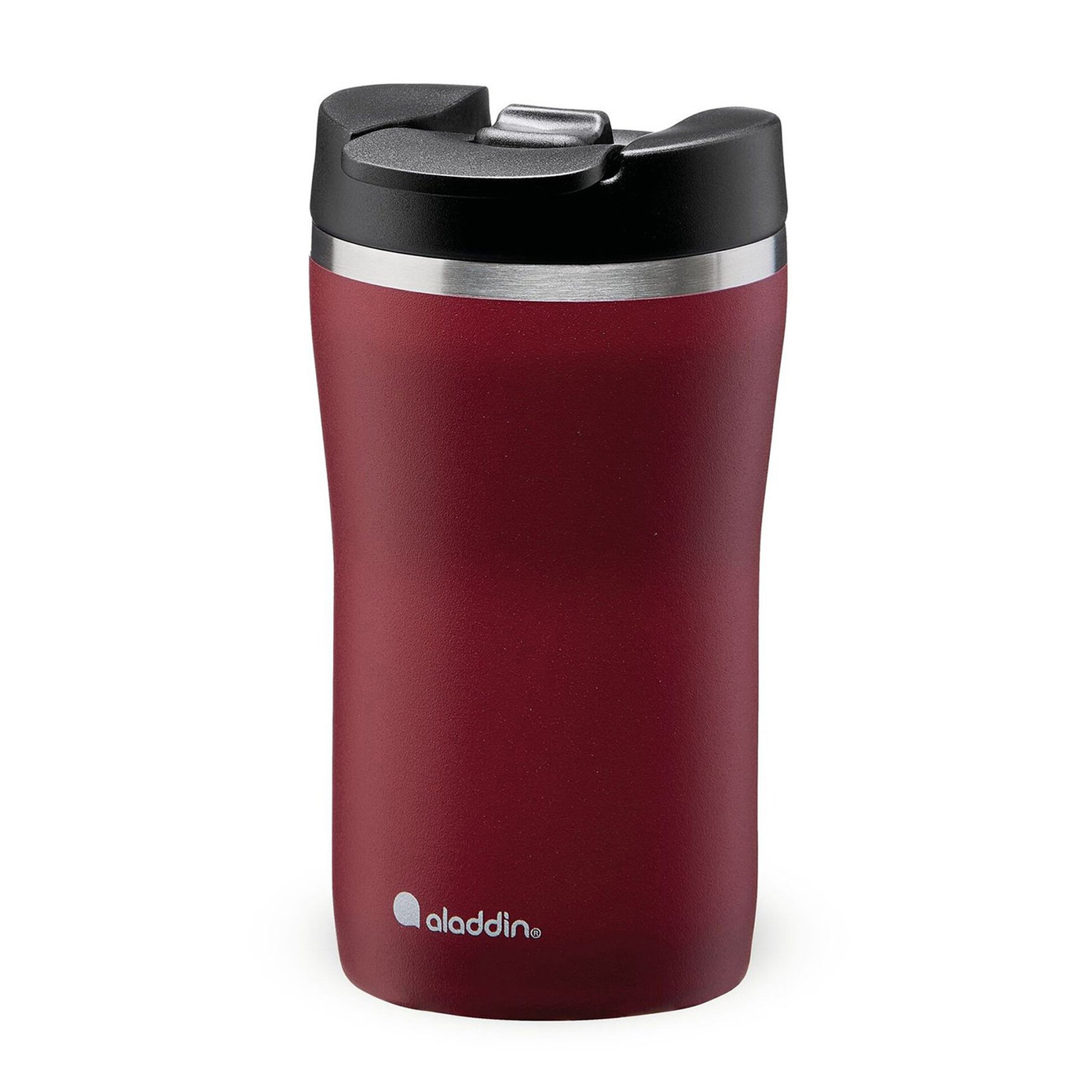 Aladdin Cafe Thermavac Leak-Lock Claret Red Stainless Steel Mug Hand Thermos