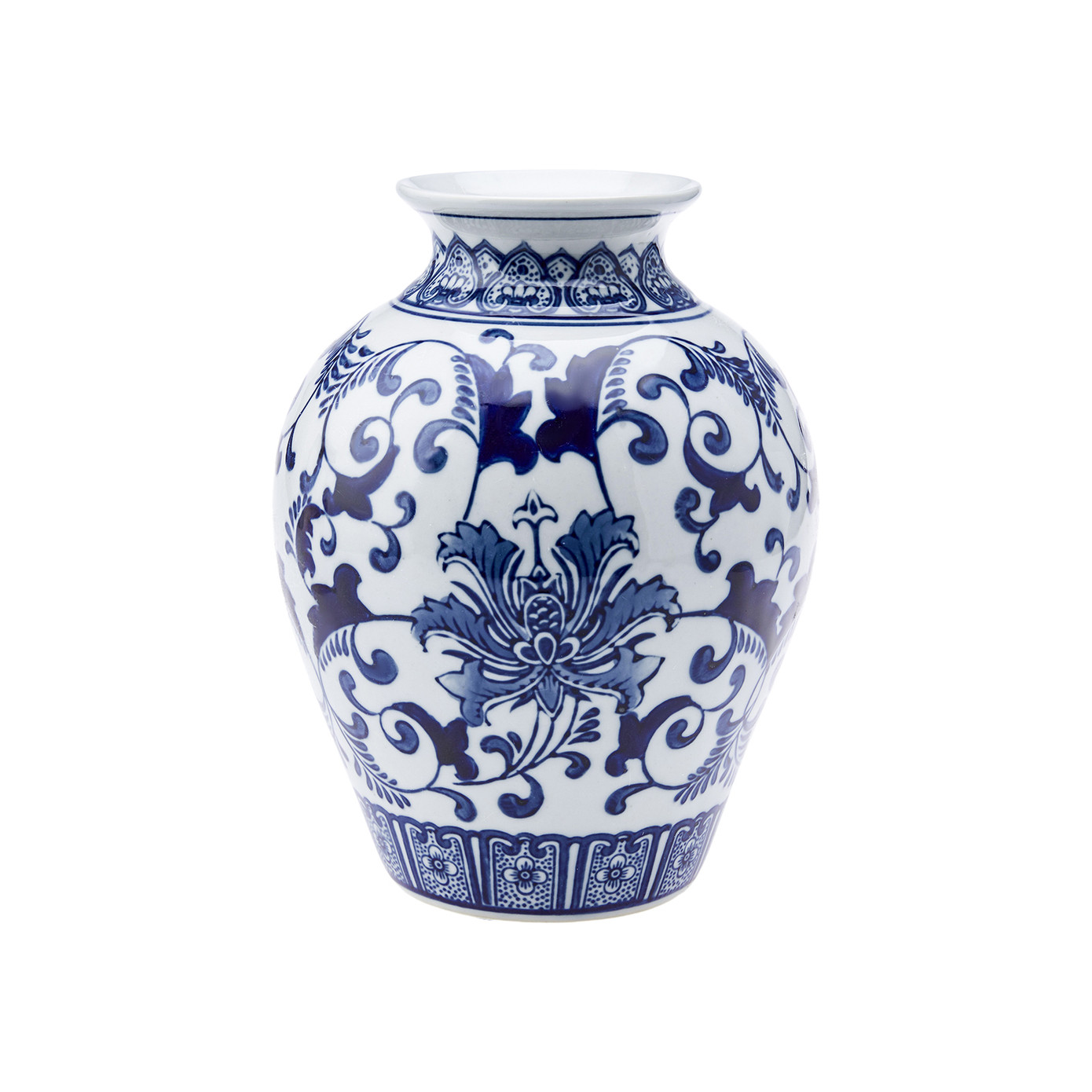 Karaca Home Blue White Lora Vase 23 Cm