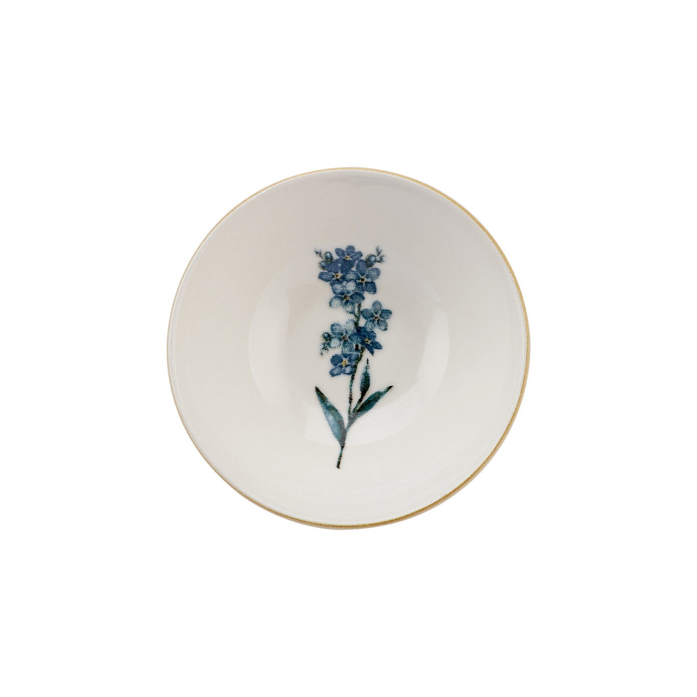 Karaca Botanica Blue Flower Snack Bowl 10 Cm