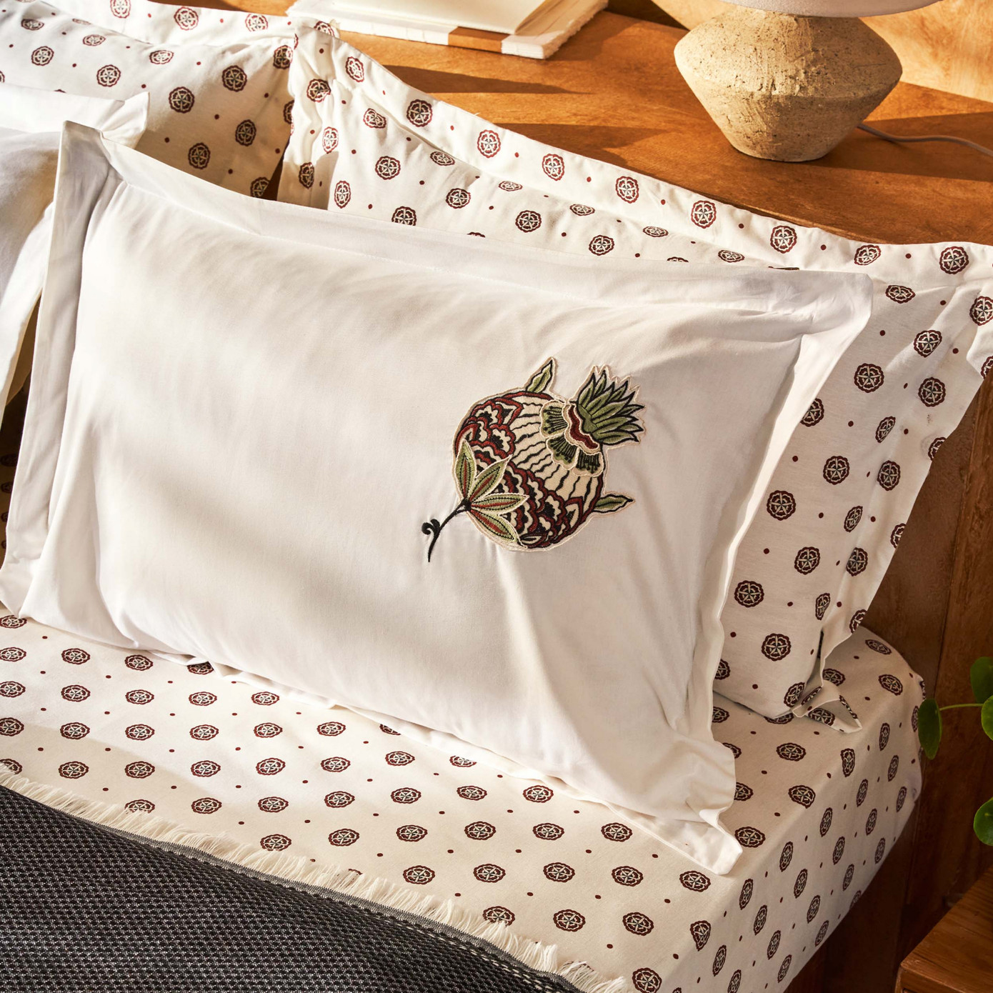 Karaca Home Paye Seljuk Series Artichoke 100% Cotton Double Nish Set