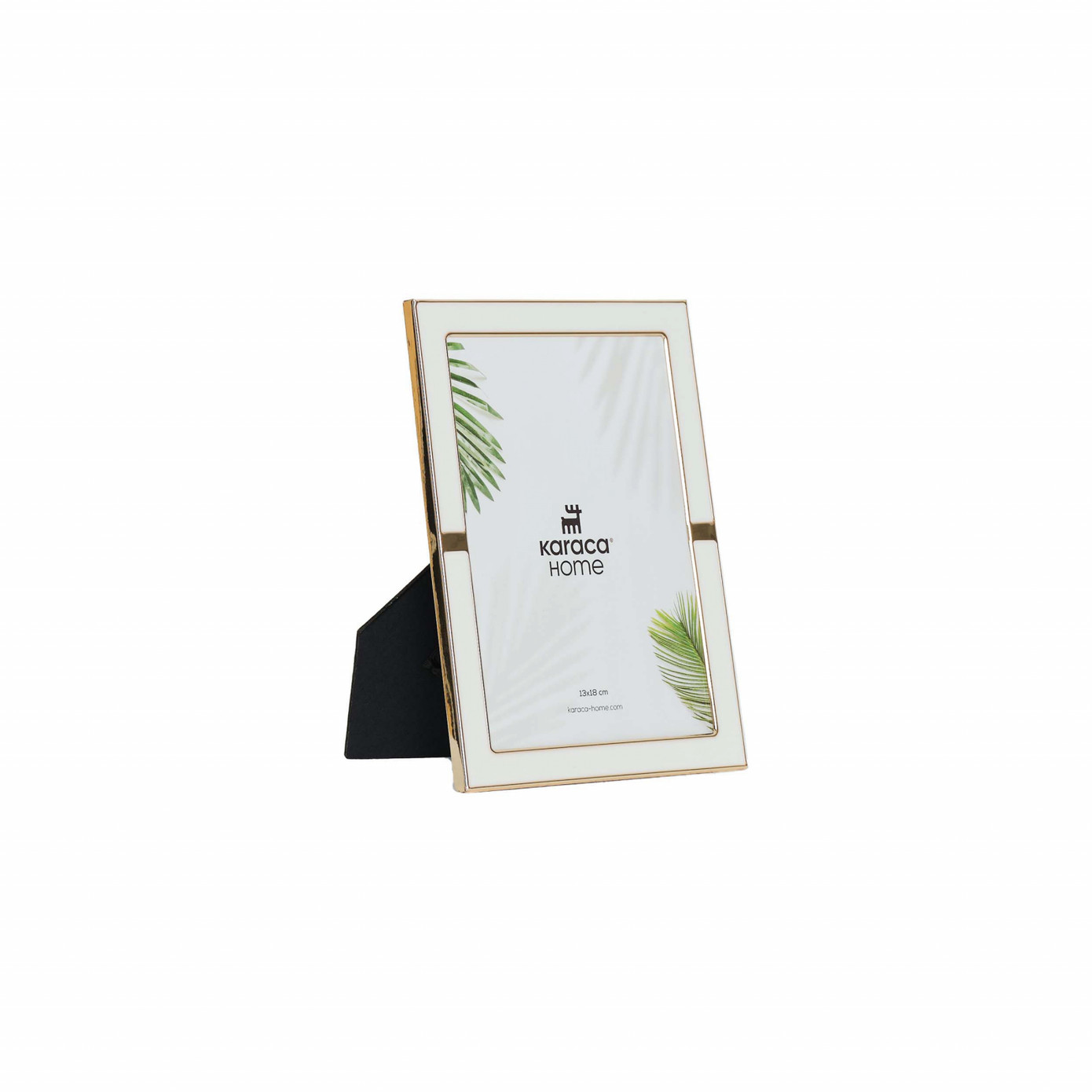 Karca Home Jovana Photo Frame White/Gold 13x18 Cm