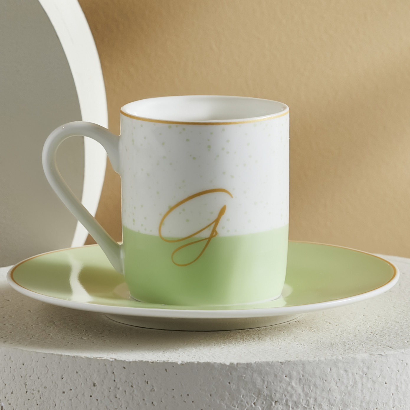 Karaca G Letter Single Porcelain Coffee Cup 100 Ml