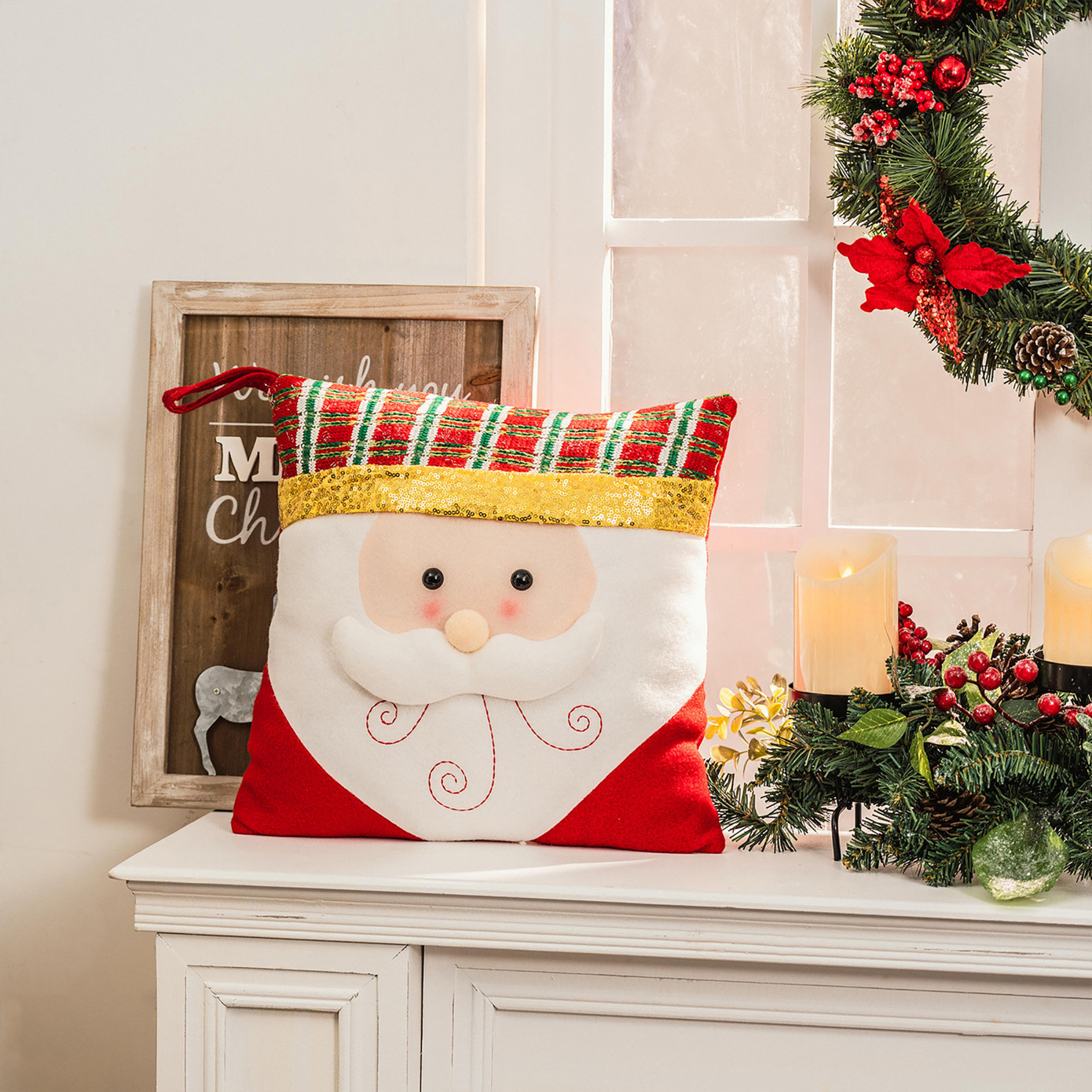 Karaca Home Santa Decorative Pillow