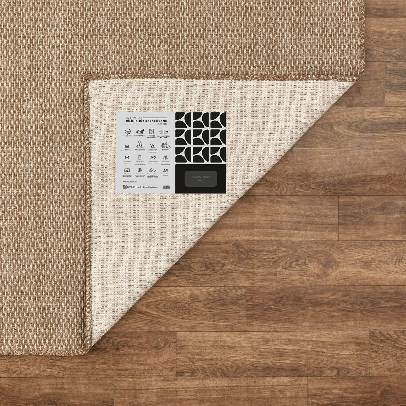 Cashmere Carpet 7/24 Rug Jute Serene 120x180 Cm