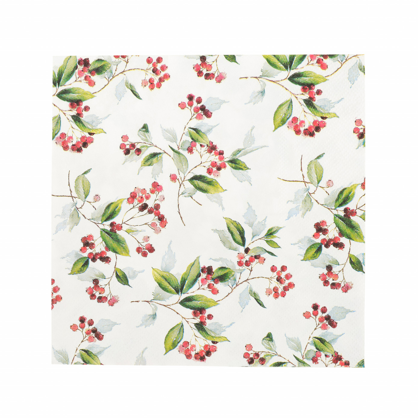 Karaca Home New Year Winter Foliage 20 Pcs Paper Napkin